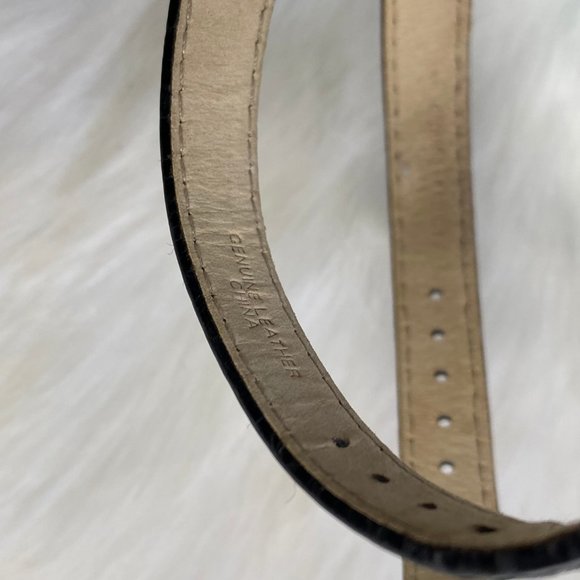 Set of 2 Ecclissi Genuine Leather and Sterling Silver Watch Bands 7.5" - Picture 3 of 4